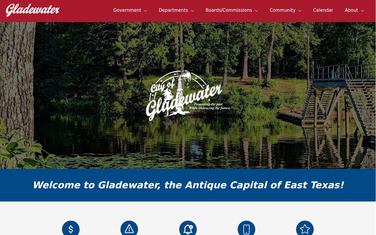 Gladewater City Hall and Gregg County criminal records access