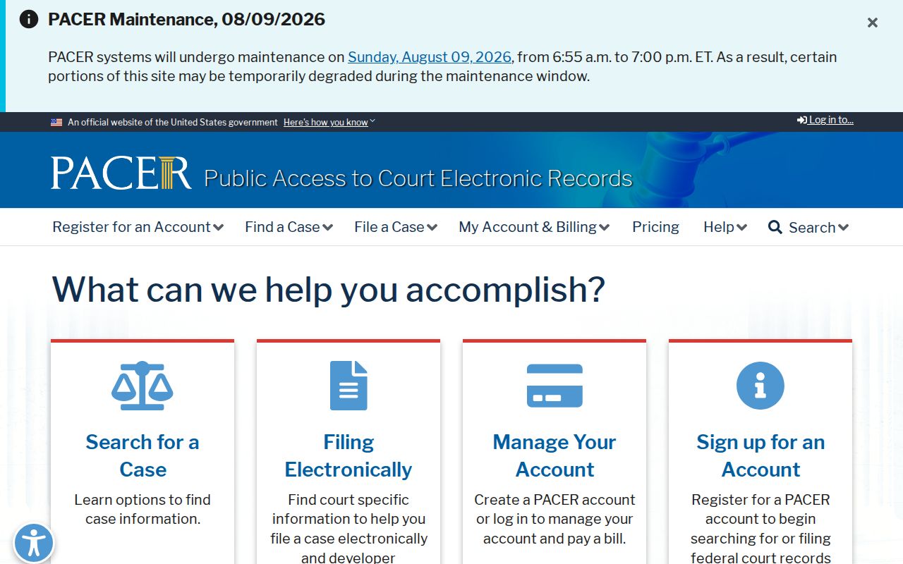 Gregg County federal criminal court case records through PACER
