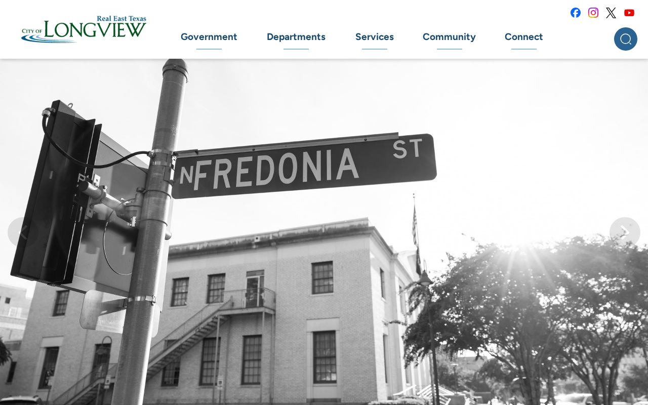 Longview city building and Gregg County criminal records navigation